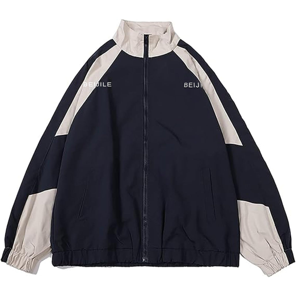 Wyeysyt Women Windbreaker Jacket Y2k Varsity Jackets Oversized Vintage 90s Jacket