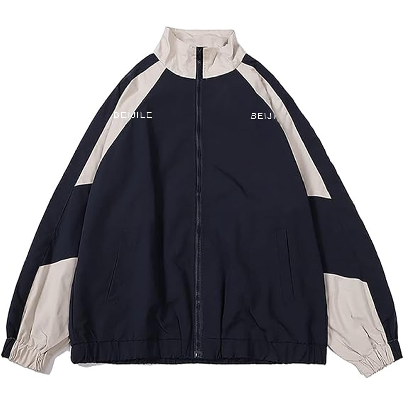 Wyeysyt Women Windbreaker Jacket Y2k Varsity Jackets Oversized Vintage 90s Jacket