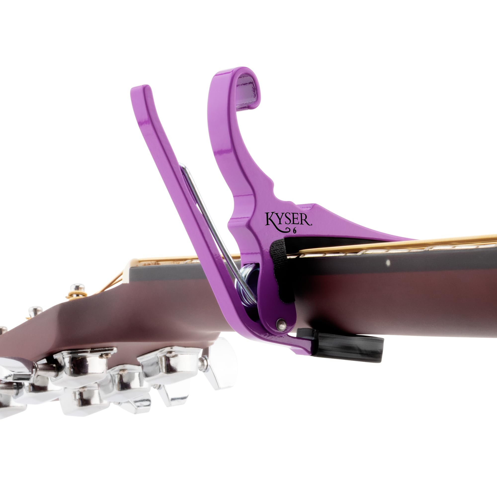 Kyser Musical Products Quick-Change Guitar Capo, KG6ABA, Abalone - For 6-String Acoustic Guitars, Made in USA, Quality, Strong, Lightweight, Quick & Easy Key Changes, Innovative, Perfect Fit