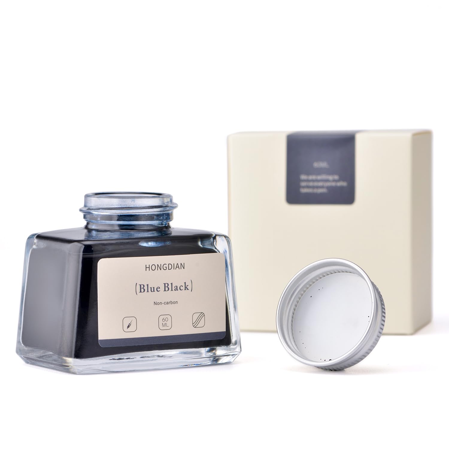 Asvine Hongdian Fountain Pen Bottled Ink Black, 60ml Fountain Pen Bottled Ink, Non Carbon