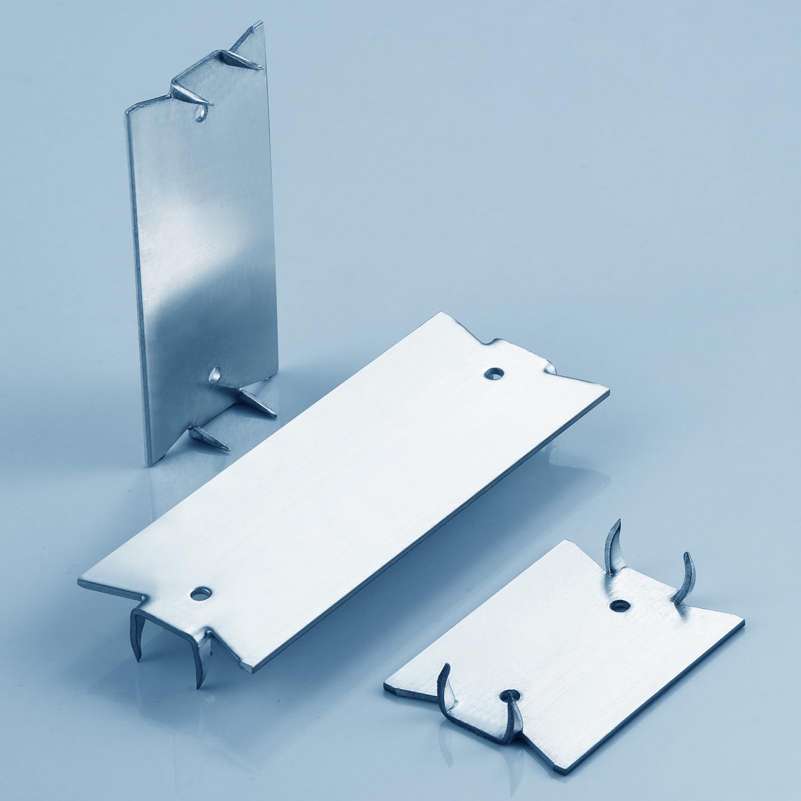 Wensilon(30 pcs) Stainless Steel 304 1.5X2 Inch 16-Gauge Anti-Nail Protection Plate Shield, Nail Plate for Wood Studs, Steel Cable Wire Protector Plate with Sharp Pointed Prongs