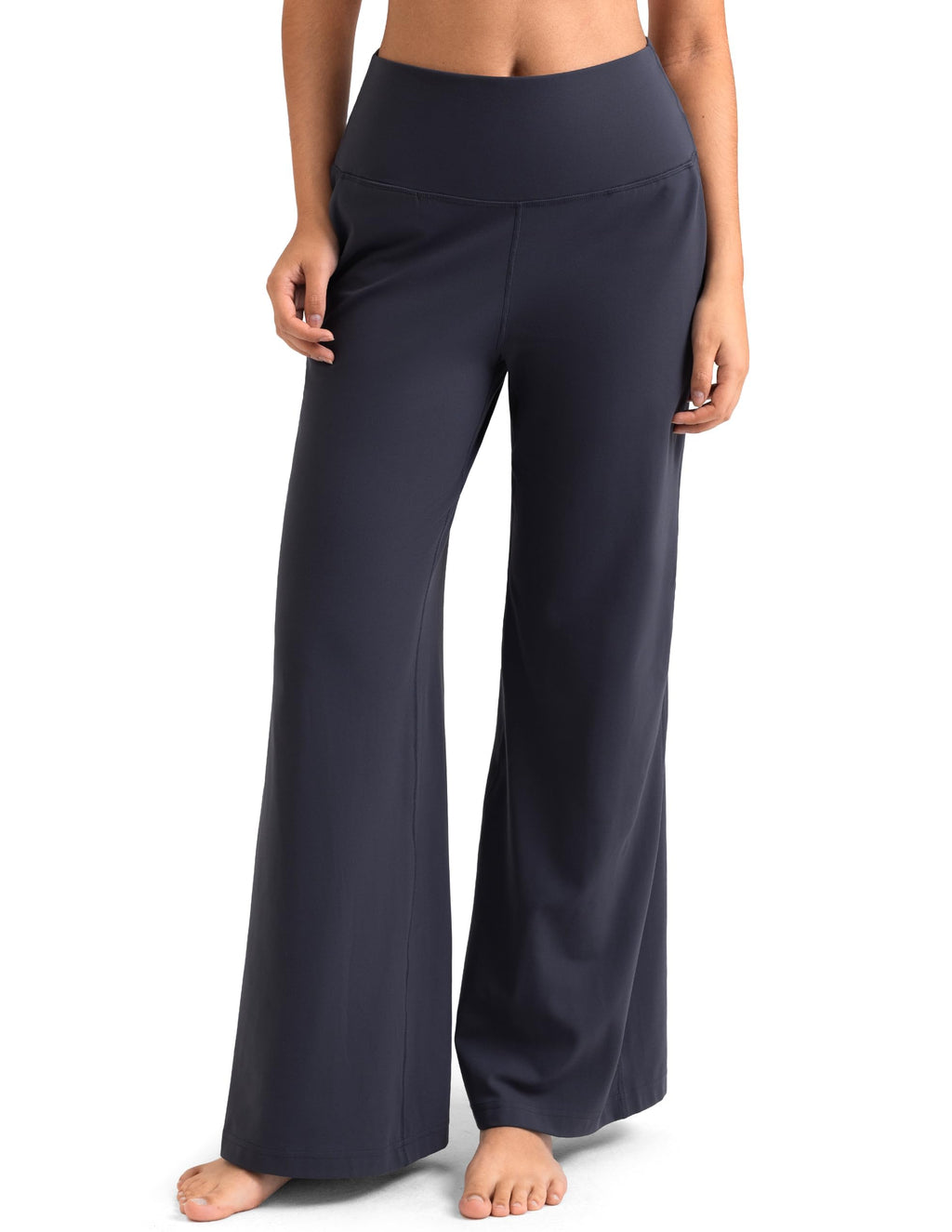 Colorfulkoala Dreamlux Women's High-Waisted Wide Leg Yoga Pants - Ultra Soft Casual Lounging Leggings 27.5/29.5/32.5" Inseam