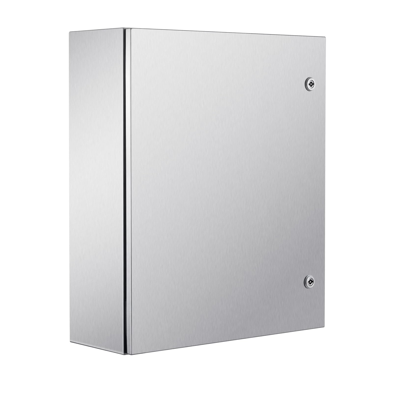 Steel Electrical Box 12" x 12" x 8" Electrical Enclosure Box 304 Stainless Steel Electronic Equipment Enclosure Box IP65 Weatherproof Wall-Mounted Metal Electrical Enclosure with Mounting Plate