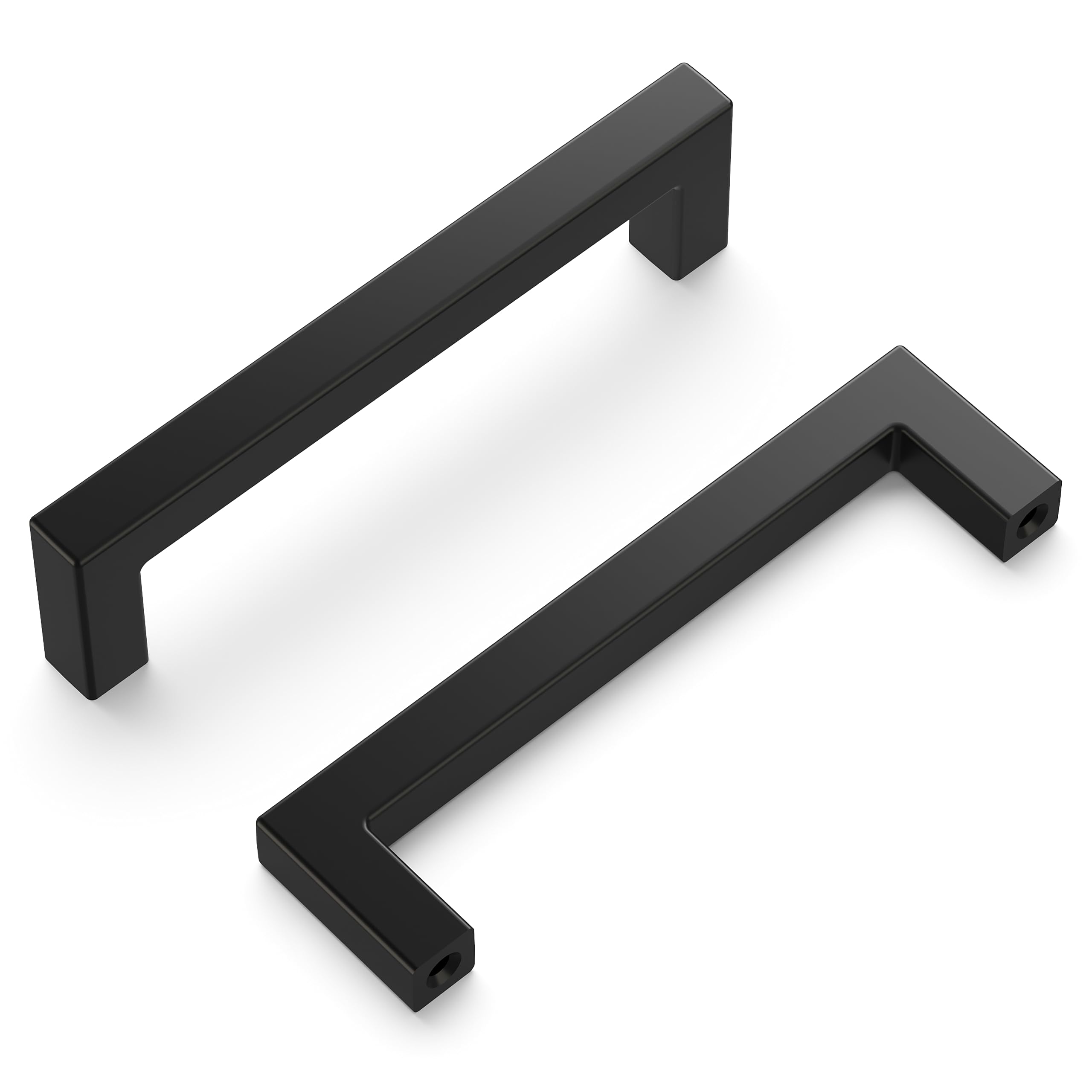 Hickory Hardware Solid Core Kitchen Cabinet Pulls, Luxury Cabinet Handles, Hardware for Doors & Dresser Drawers, 3 Inch Hole Center, Brushed Golden Brass, Skylight Collection (Pack of 1)
