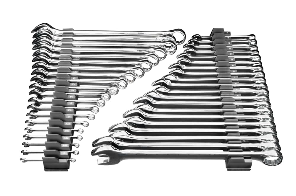 Ernst Manufacturing Wrench Pro - Modular Wrench Organizer for 40 Tools with Magnetic Base (Patented) - Made in the USA