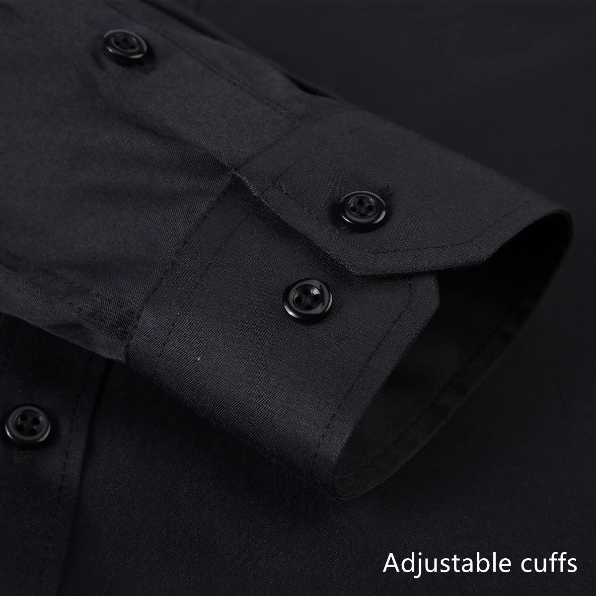 Long Sleeve Dress Shirts for Men - Regular-Fit Casual Button-Down Shirt with Pockets