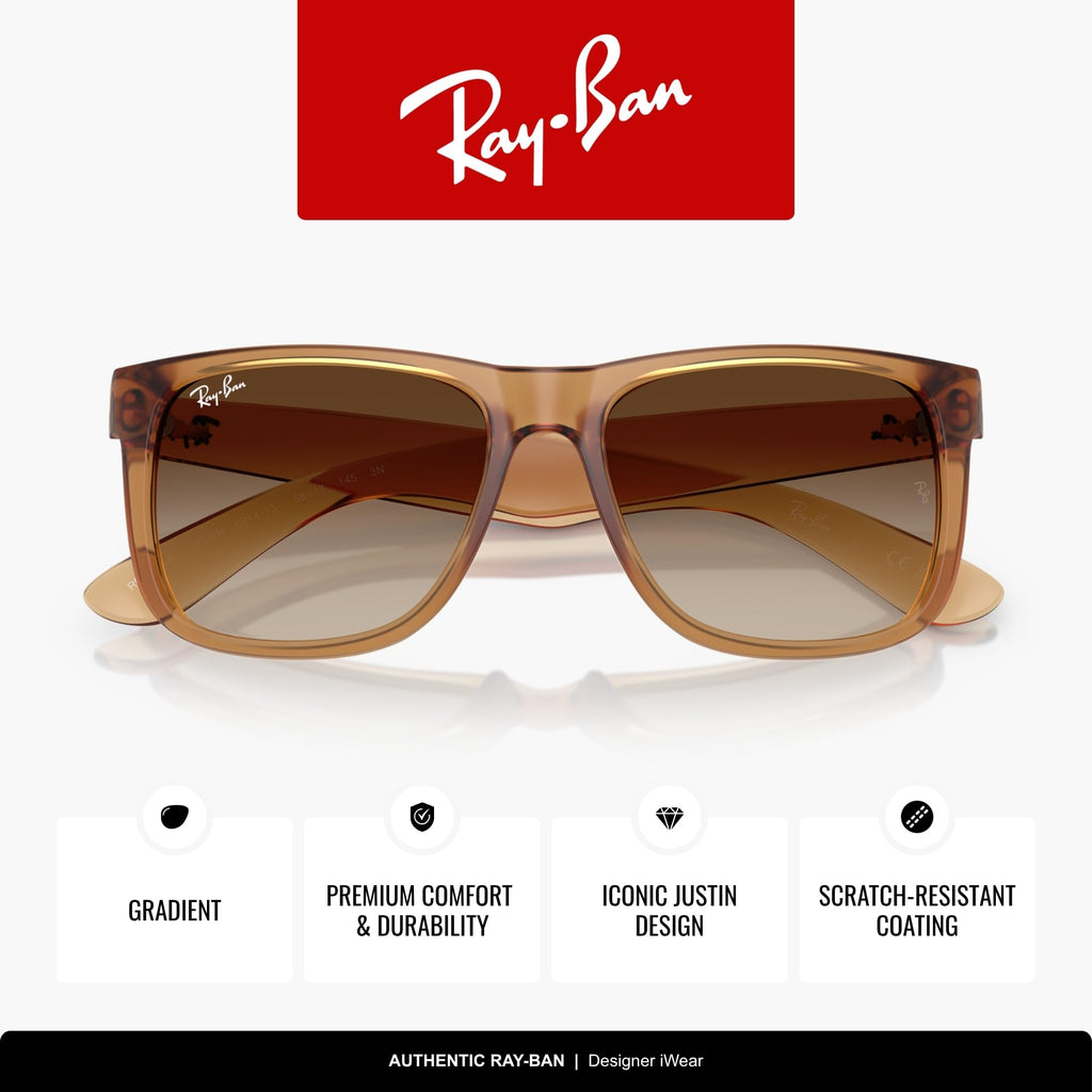 Ray-Ban RB4165F Justin Classic Square Sunglasses for Men