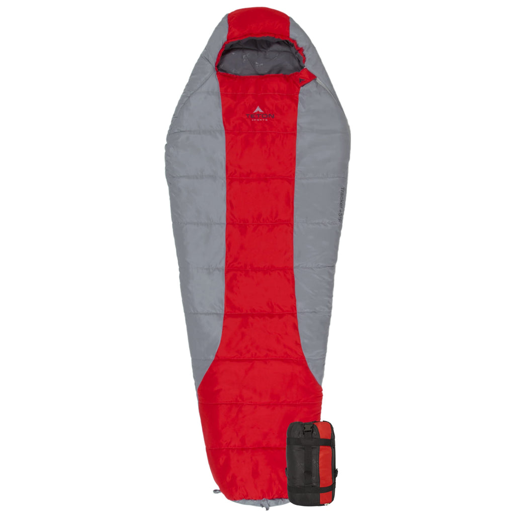 Teton 20F and 5F Degree Sleeping Bag; Lightweight, Warm Weather Mummy Sleeping Bags for Adults and Kids, Camping, Backpacking, Hiking