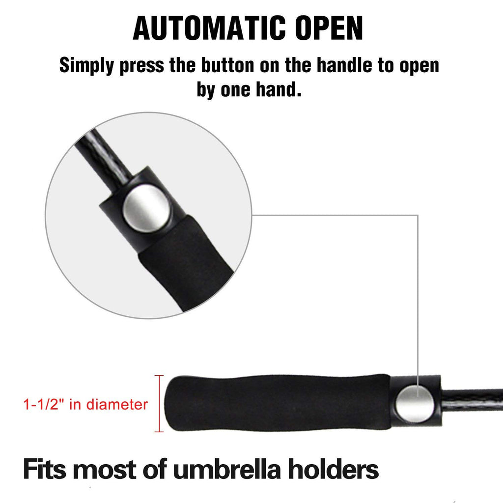 ACEIken Golf Umbrella Large 58/62/68 Inch Automatic Open Golf Umbrella Extra Large Oversize Double Canopy Vented Umbrella Windproof Waterproof for Men and Women