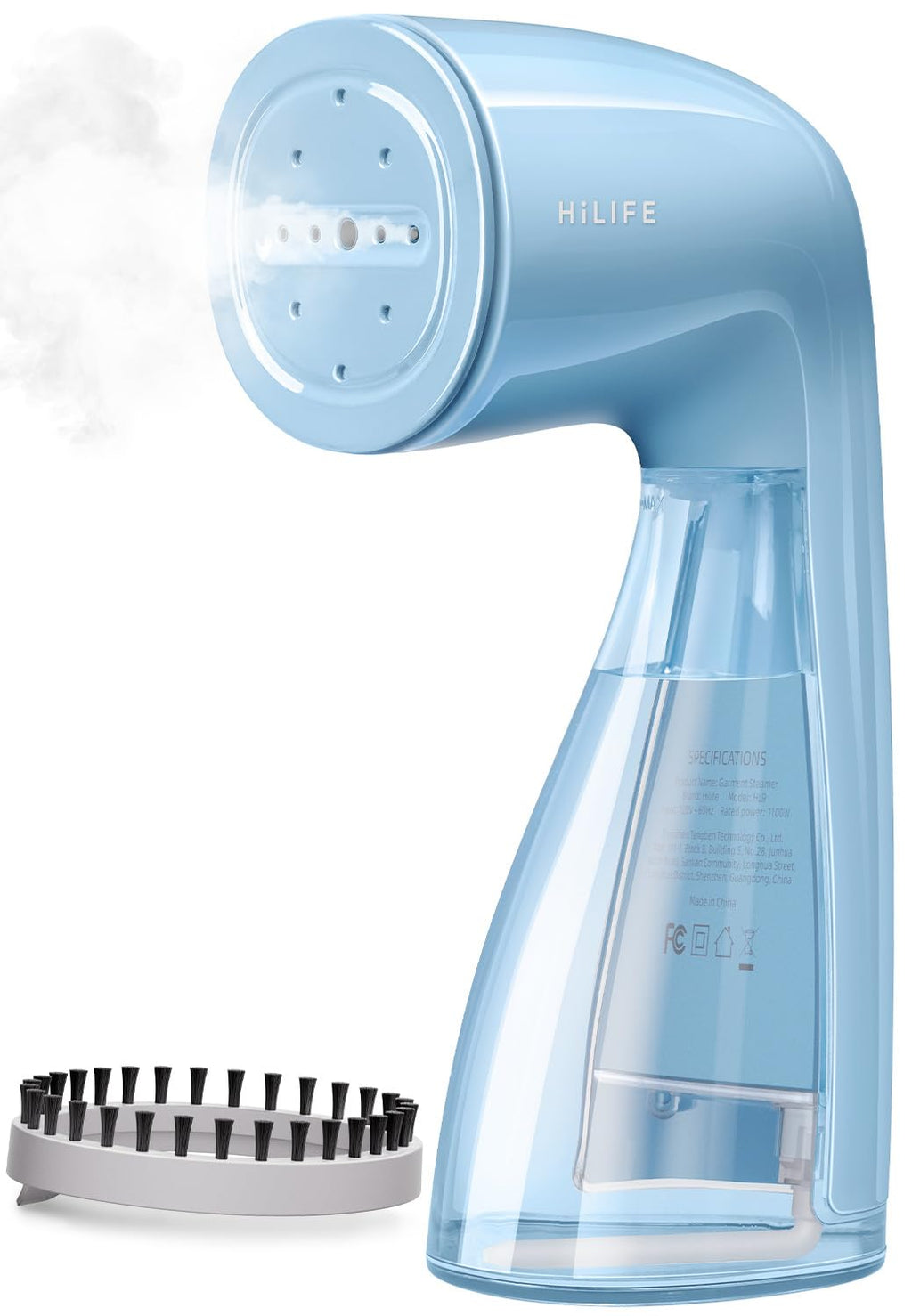 HiLIFE Steamer for Clothes, Portable Handheld Design, 240ml Big Capacity, 700W, Strong Penetrating Steam, Removes Wrinkle, for Home, Office and Travel(ONLY FOR 120V) (Olive Green)