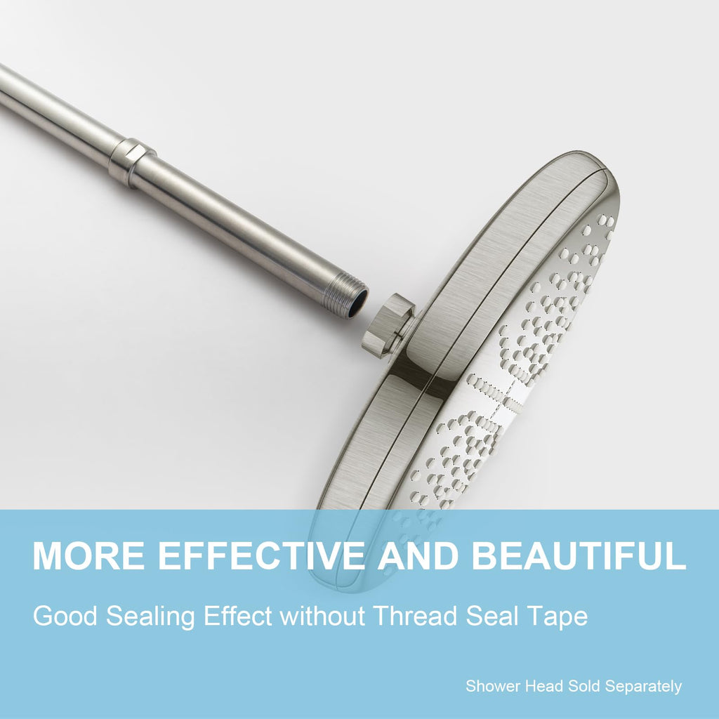 OFFO Shower Head Extension Arm, Shower Arm Extension Shower Head Extender Made of 304 Stainless Steel Shower Pipe Extension, Bright Gold 3 in