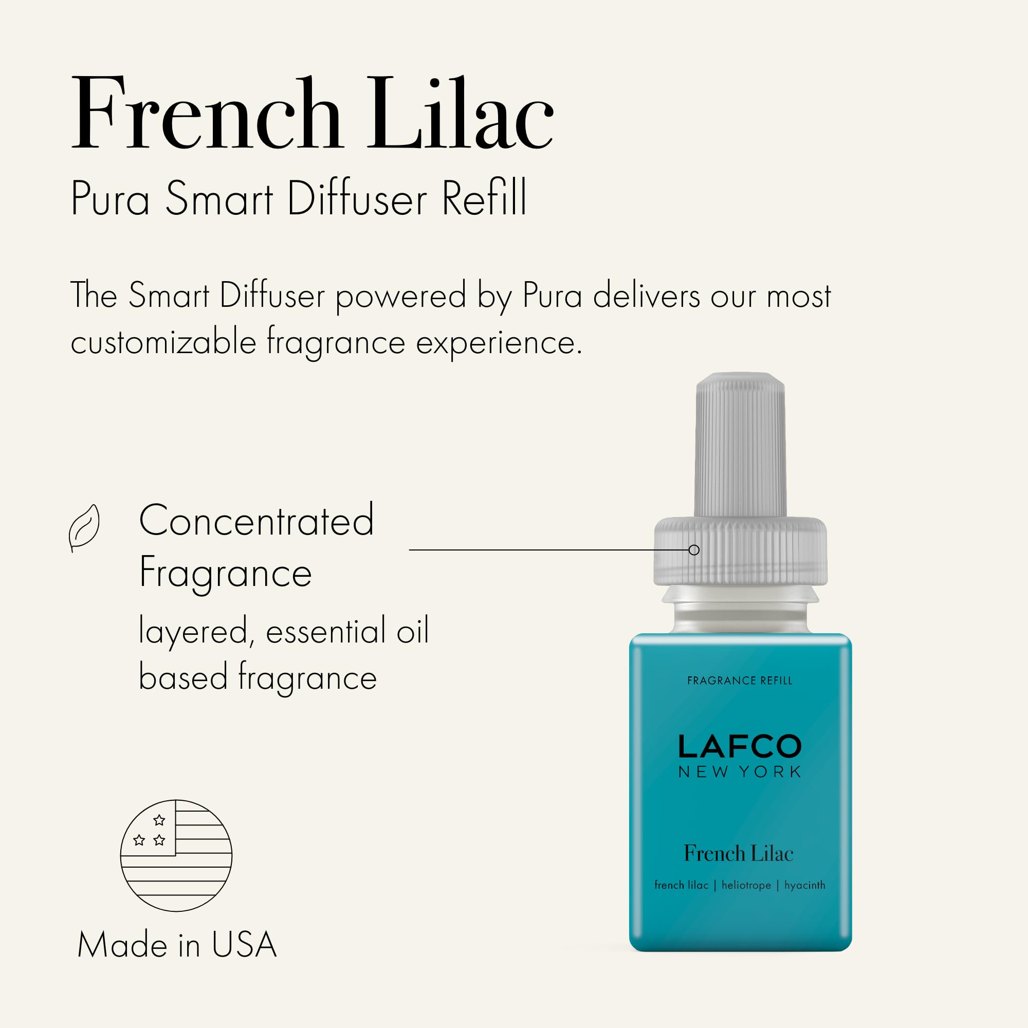 LAFCO New York Pura Smart Device Refill, Big Sky - Pack of 2 - Each Vial Delivers Up to 2 Weeks of Fragrance Life - Made in the USA