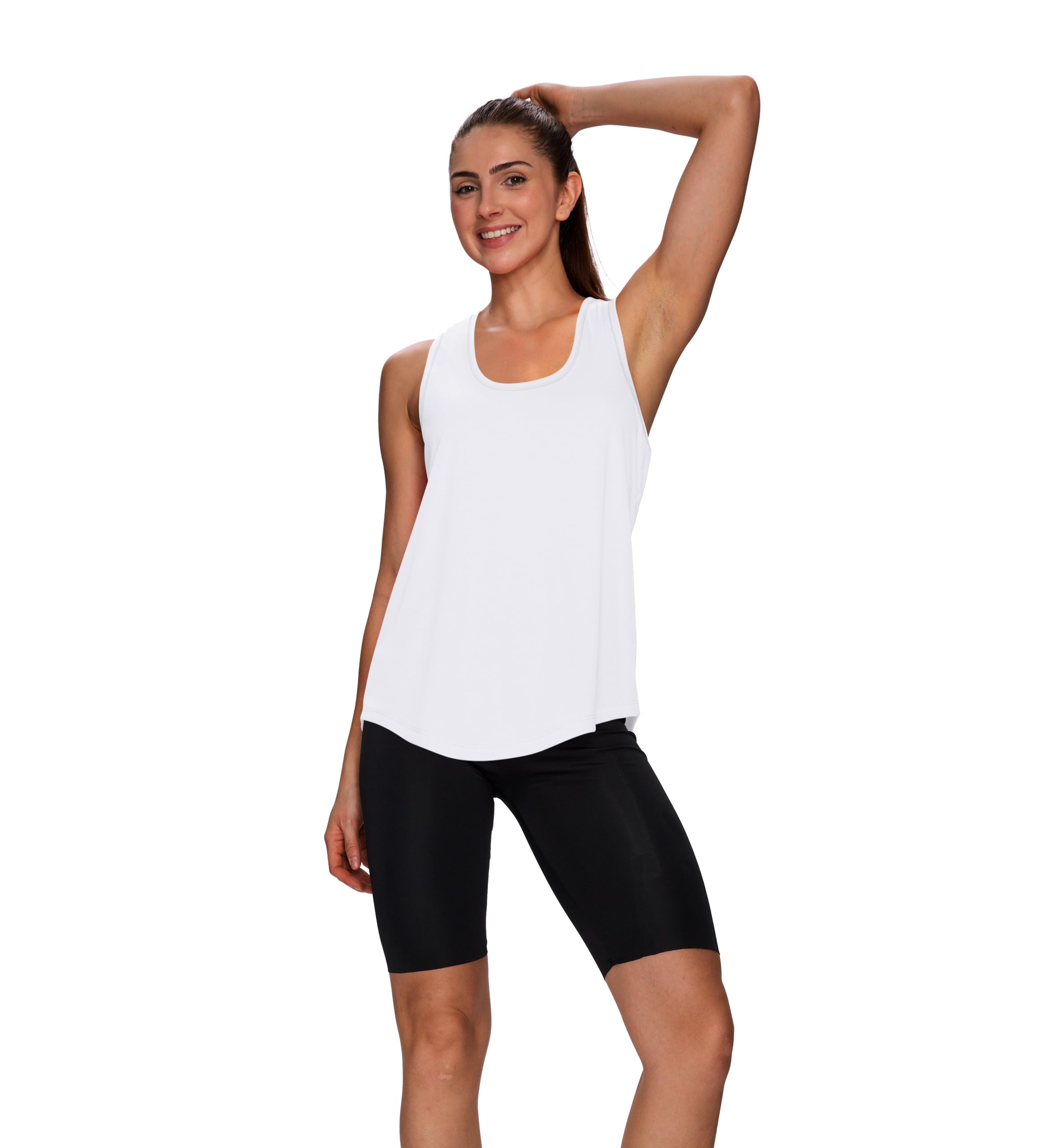 WIHOLL Workout Tops for Women Summer Athletic Tank Tops Sleeveless Shirts Beach Lightweight Gym Clothes