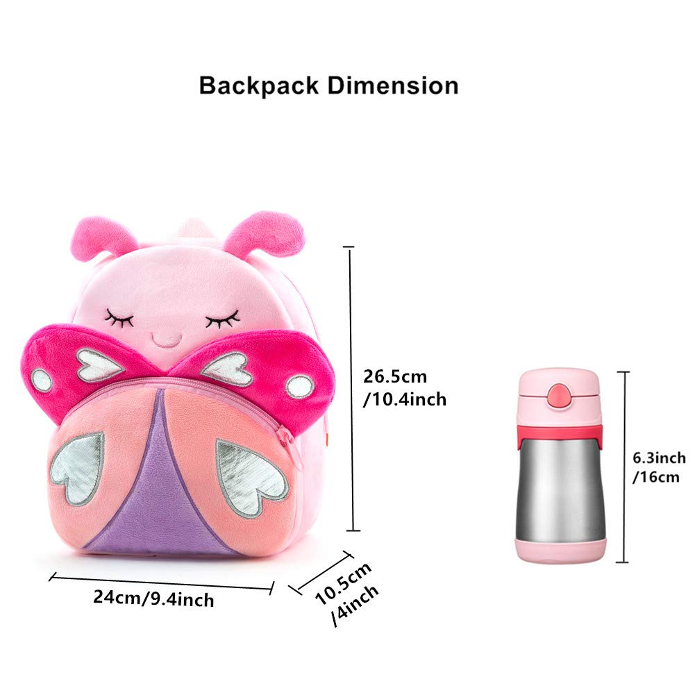 NICE CHOICE Cute Toddler Backpack Toddler Bag Plush Animal Cartoon Mini Travel Bag for Baby Girl Boy 2-6 Years(BB Unicorn)