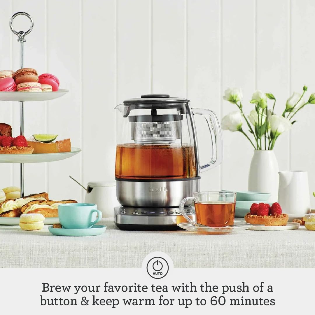 Breville BTM800XL Tea Maker Infuser and Kettle, Brushed Stainless Steel