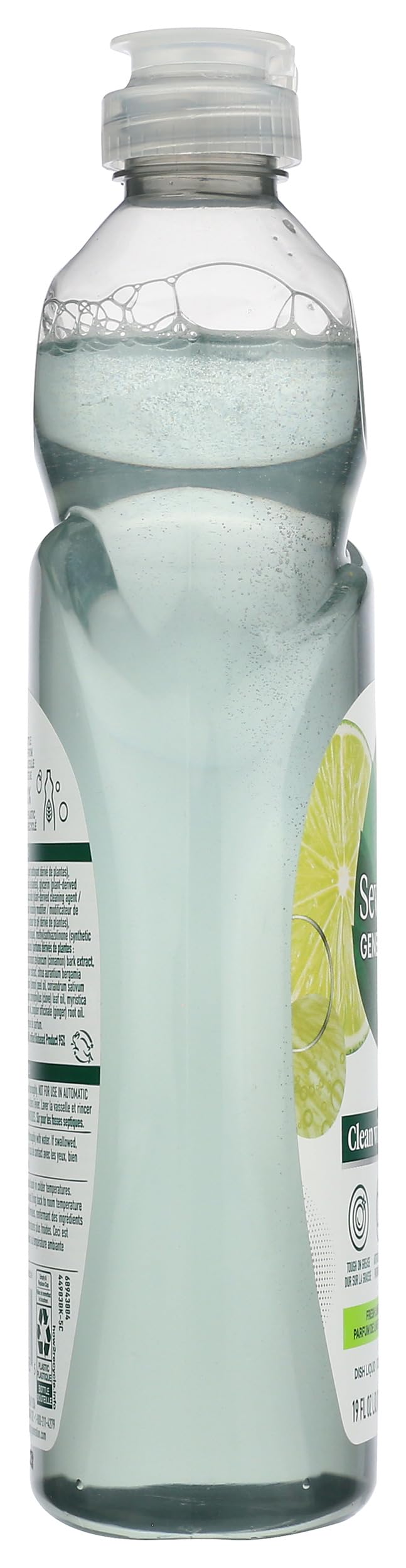 Seventh Generation Dish Liquid Soap Clementine Zest Lemongrass Dishwashing Soap Liquid Soap 19 oz