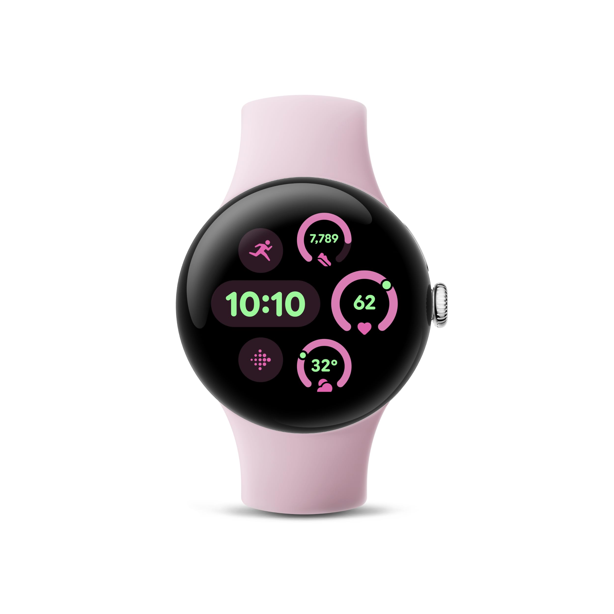 Google Pixel Watch 3 (41mm) 2024 Model - Android Smartwatch, Heart Rate Tracking, Fitbit Advanced Running, Fitness Insights, 24-Hour Battery - Champagne Gold Aluminum Case - Hazel Band - LTE