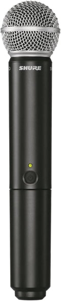 Shure BLX24/SM58 Wireless Microphone System - 14-Hour Battery Life, 300 ft Range, UHF | Includes SM58 Handheld Vocal Mic, Single Channel Receiver | H9 Band (BLX24/SM58-H9)