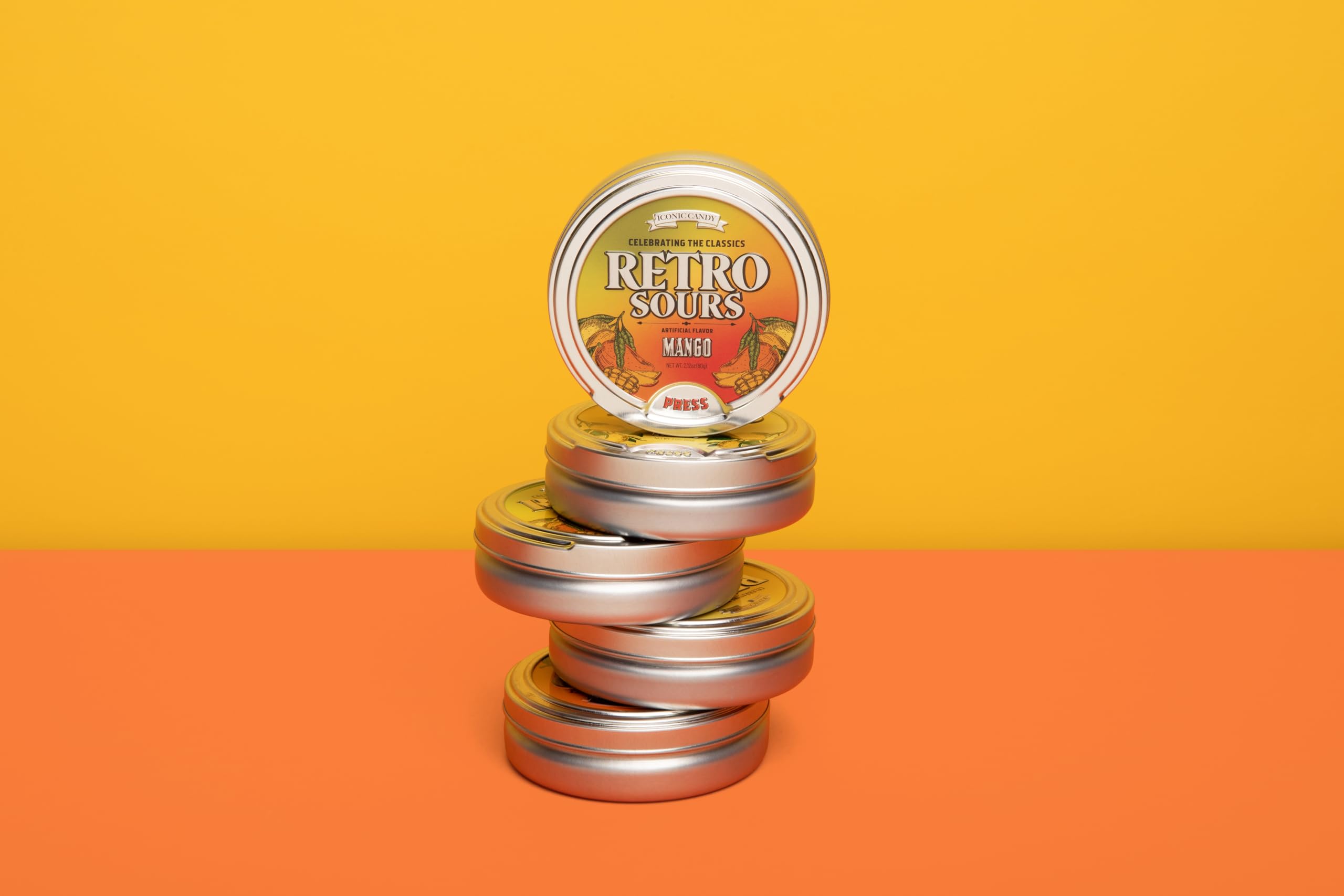 Retro Sours | Hard Tangy Candy | Brought To You By Iconic Candy (1, Red Apple)