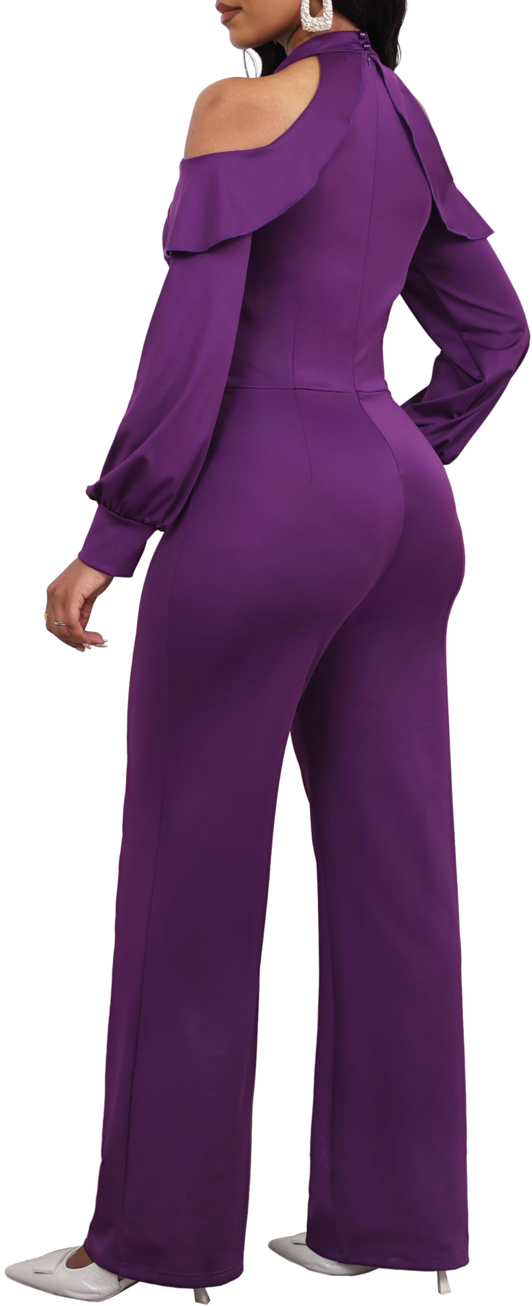 Jumpsuit for Women Sexy Elegant Long Straight Pants Cocktail Printing Jumpsuits Party Club with Zipper