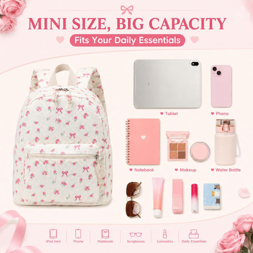 BTOOP Mini Backpack Women Girls Water-resistant Small Backpack Purse Shoulder Bag for Womens Adult Kids School Travel