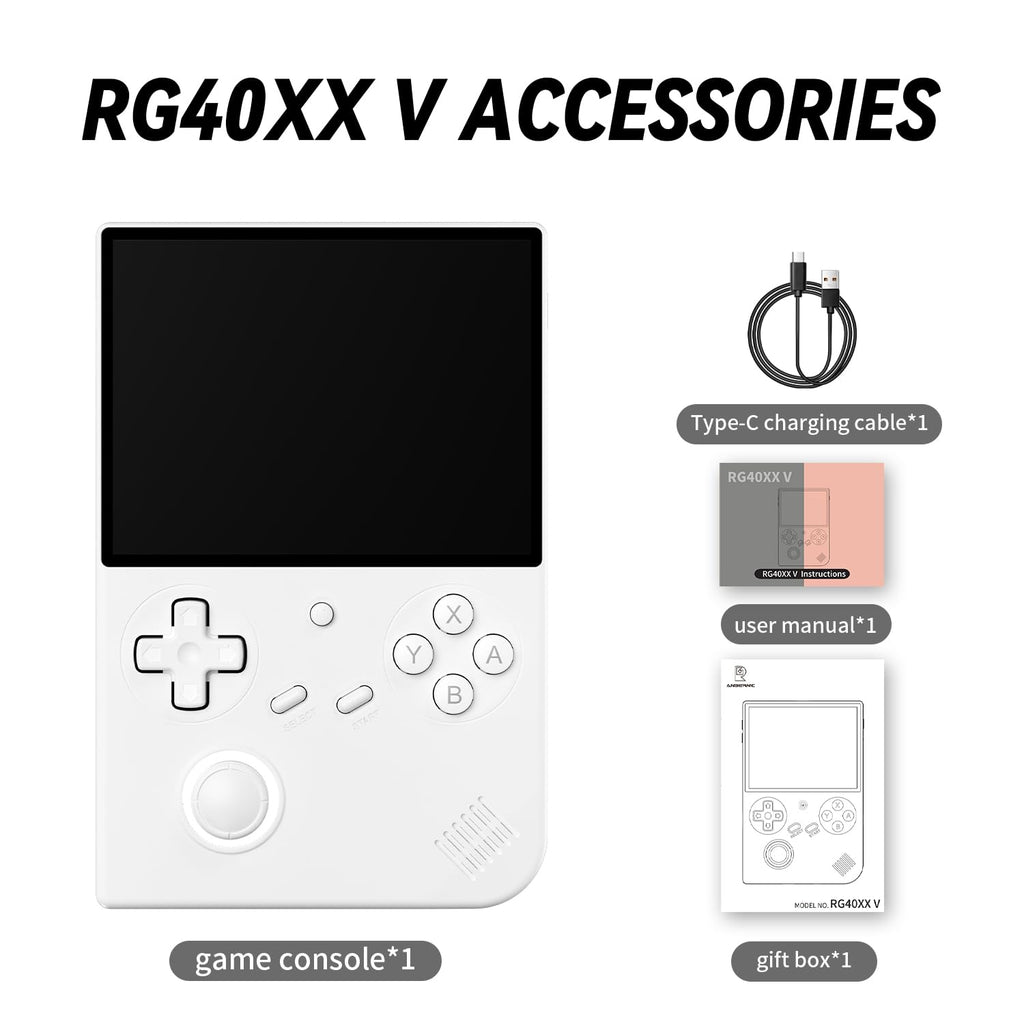 Anbenric RG40XX V Retro Handheld Game Console, 4.0 Inch IPS, Linux OS, 64GB Preloaded Classic Games, H700 Quad-Core, WiFi Bluetooth, Ideal for Travel, Commute, Home & Outdoor Entertainment(Indigo)