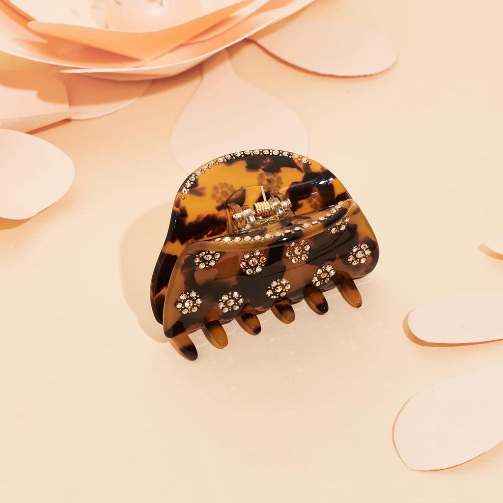 LILIE&WHITE Tortoise Claw Clips For Women - Strong Thick Hair Styling Accessories With Claws For Styling 1PC