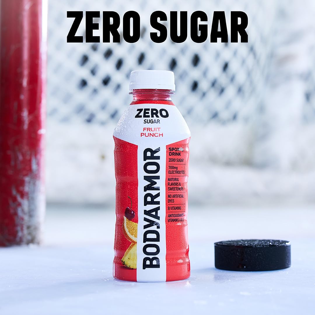 BODYARMOR Lyte Sports Drink Low-Calorie Beverage, Blueberry Pomegranate, Coconut Water Hydration, Natural Flavors with Vitamins, Potassium-Packed Electrolytes, 16 Fl Oz (Pack of 12)