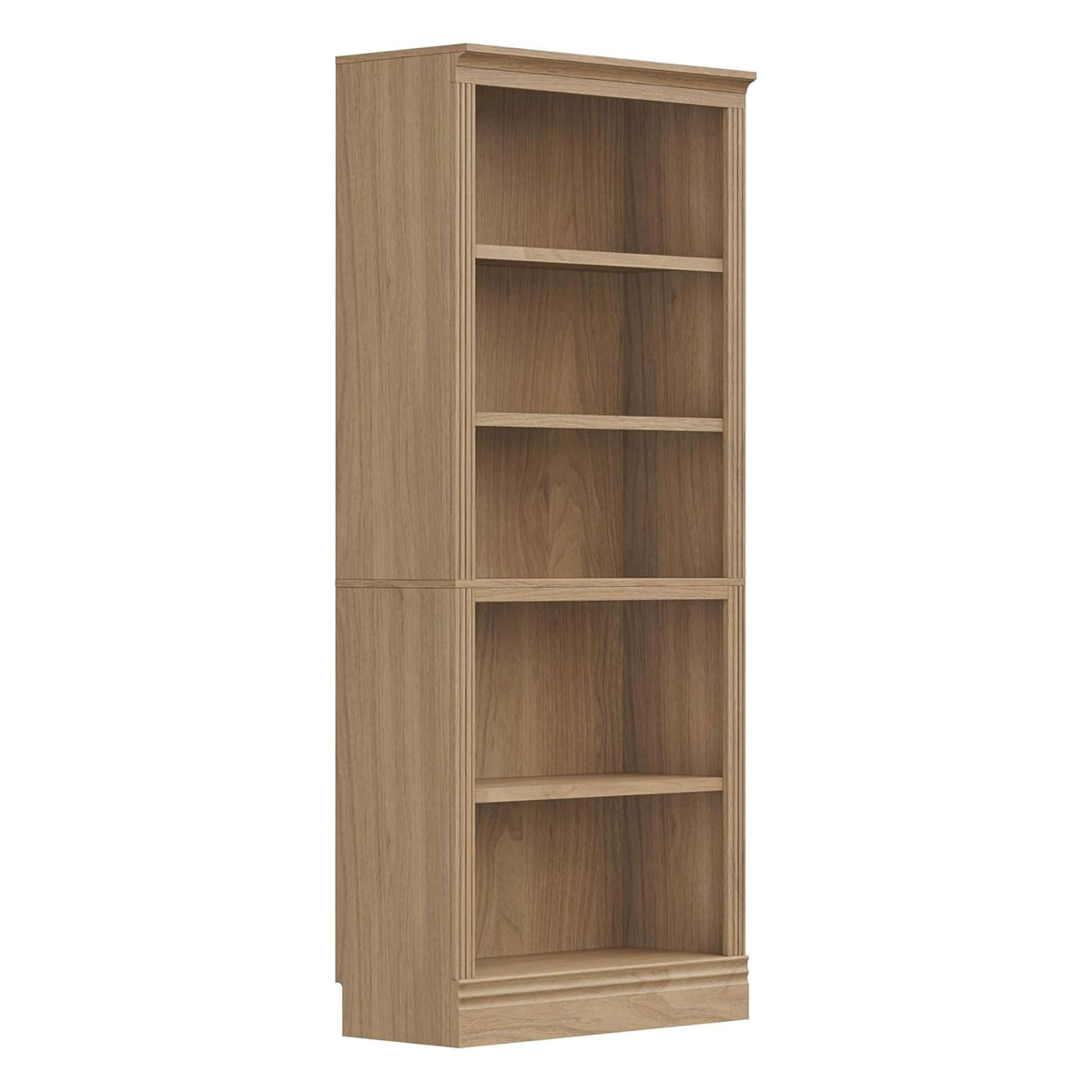 JAHRSTIM Halston Bookshelf, 5-Tier Tall Deep Storage Shelf, Adjustable Open Shelving Unit Closet Organizer and Storage for Living Room Home Office Bedroom, Modular Deep Bookcase Bookshelves