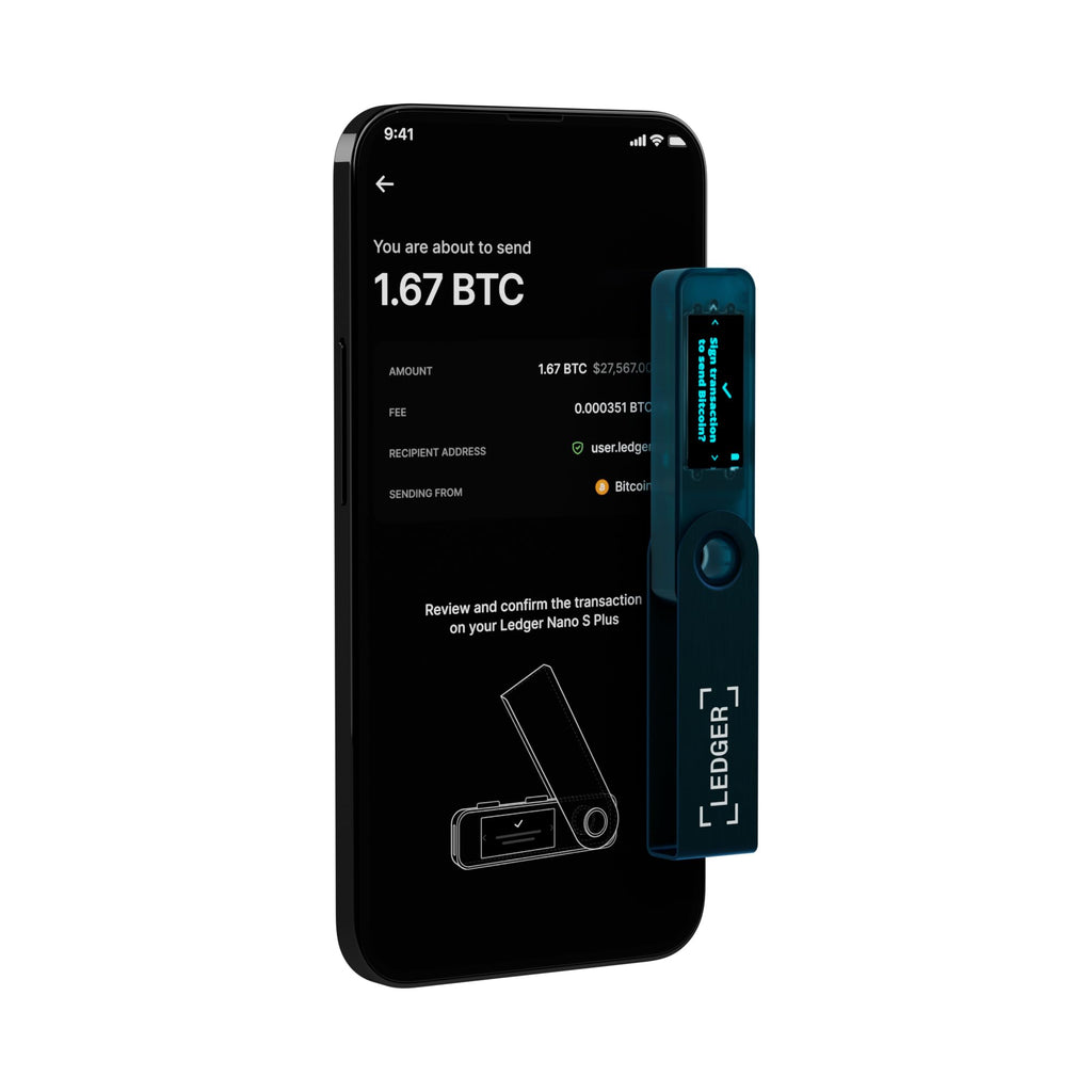 Ledger Nano S Plus Signer – The accessible Way to Manage Your Crypto & NFTs securely (Ledger Wallet for Desktop and Android only) – Matte Black