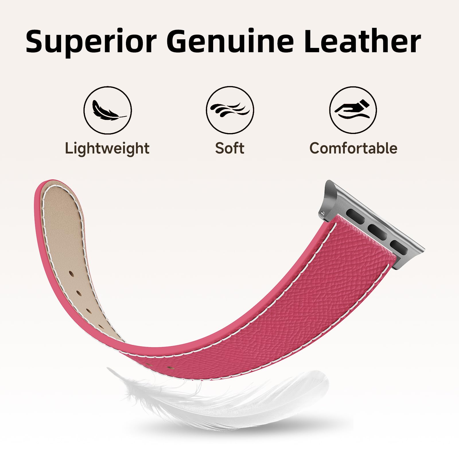 Designer Leather Band Compatible with Apple Watch 49mm46mm45mm44mm42mm41mm 40mm38mm for Women,Magnetic Buckle Replacement Strap for iWatch Ultra 3/2 /1 SE 3/2/1 Series 11/10/9/8/7/6/5/4/3/2/1
