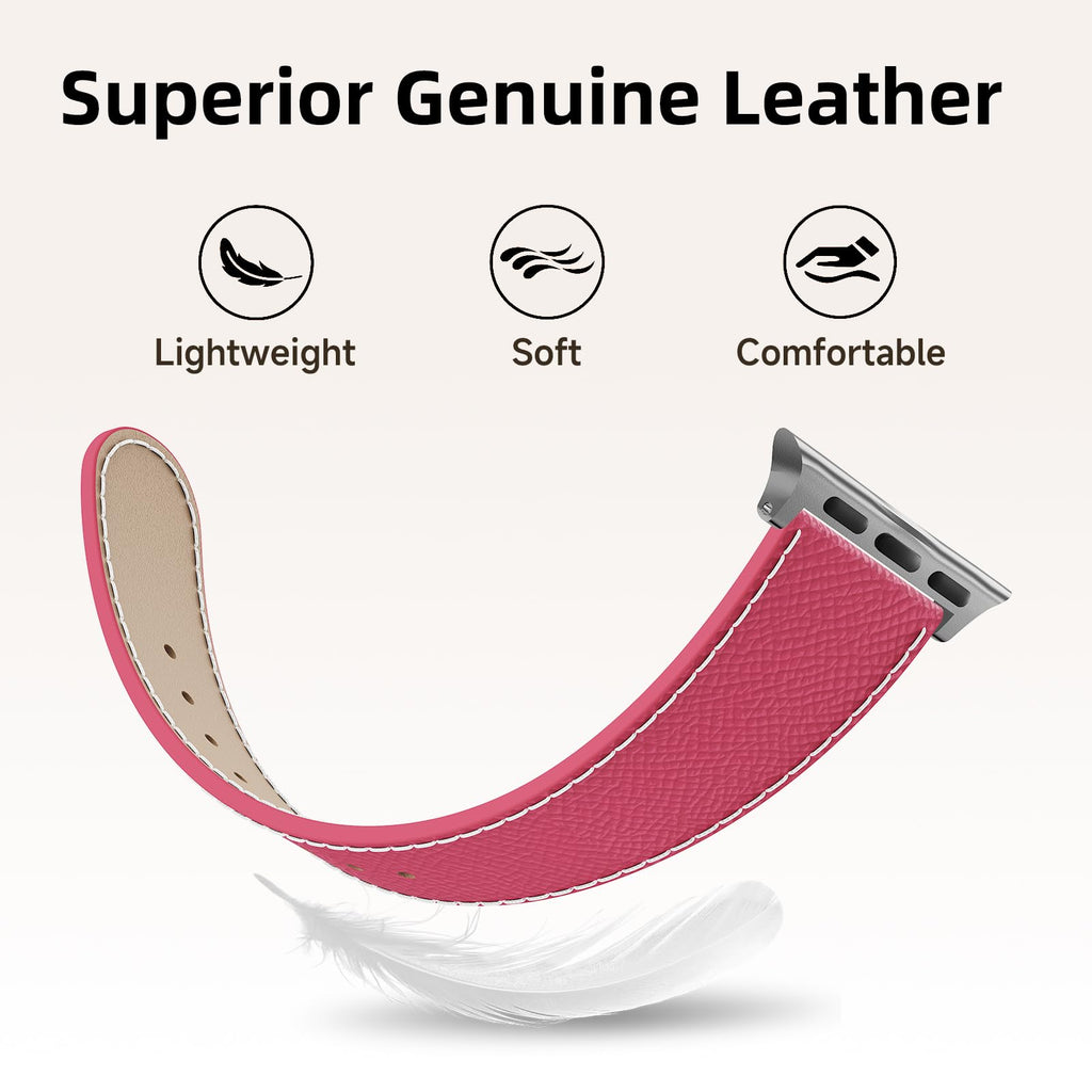 Designer Leather Band Compatible with Apple Watch 49mm46mm45mm44mm42mm41mm 40mm38mm for Women,Magnetic Buckle Replacement Strap for iWatch Ultra 3/2 /1 SE 3/2/1 Series 11/10/9/8/7/6/5/4/3/2/1