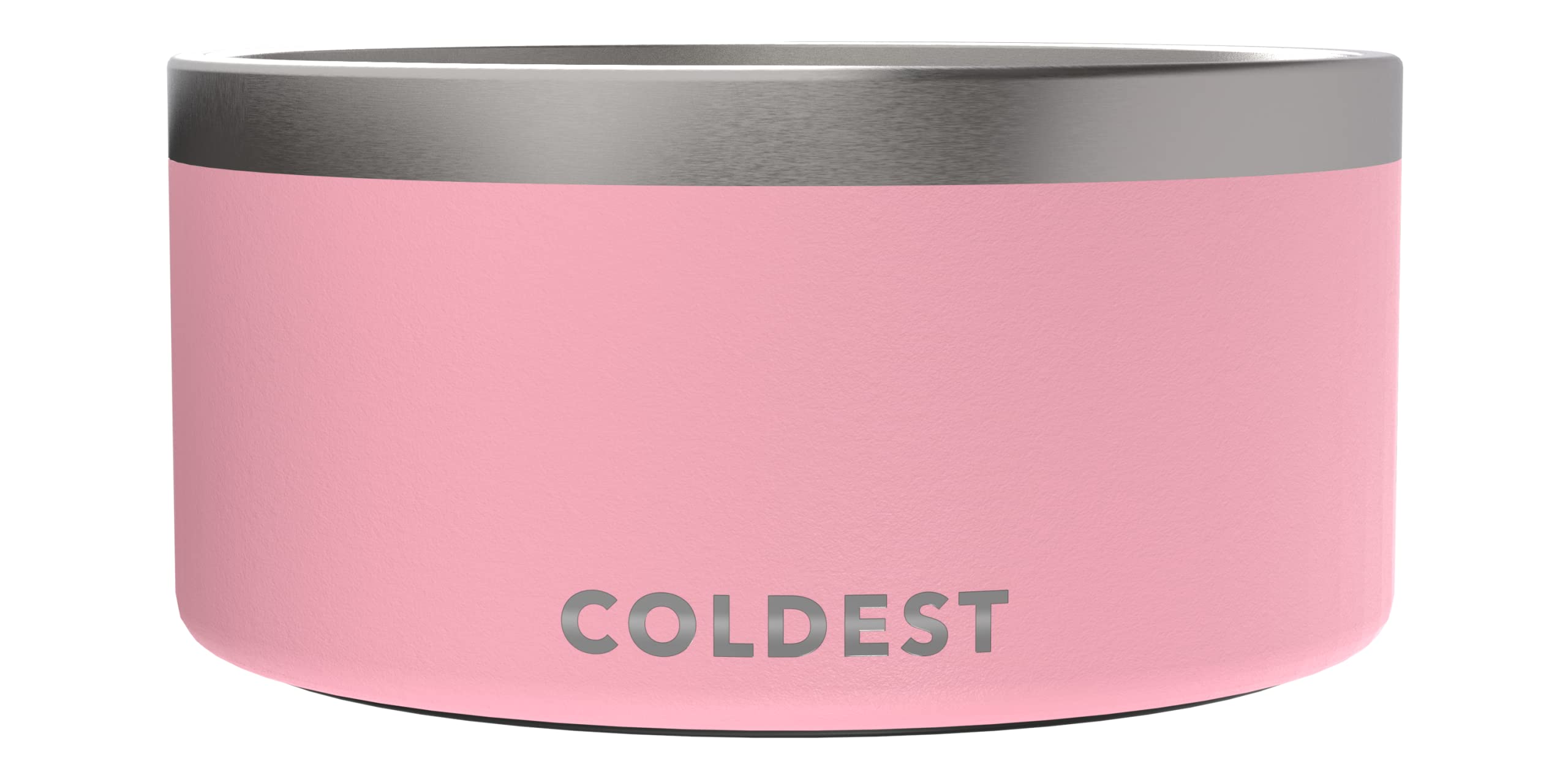 Coldest Dog Bowl - Anti Rust Metal, Non Slip, 3 Layers Insulated Stainless Steel Dog Bowls - Spill Proof & Heavy Duty - Water Bowl for Dogs, Cats & Pets, Dish Washer Safe (21 oz, Mars Red Glitter)