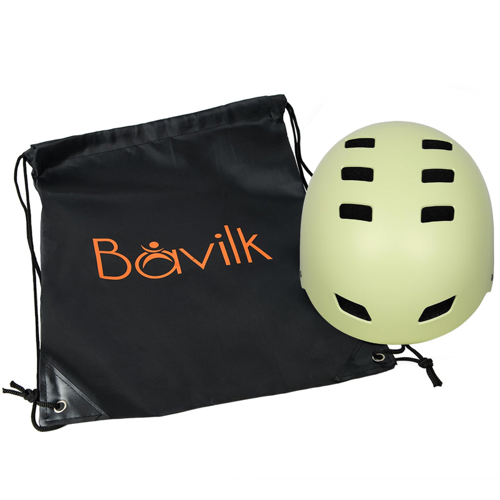 Bike Helmet 3 Sizes for Teenager Kids Youth Adults,Bavilk Skateboard Helmet Adjustable Multi-Sport Bicycle Cycling Scooter Roller Skate Inline Skating Rollerblading for Girls Boys Women Men Teen