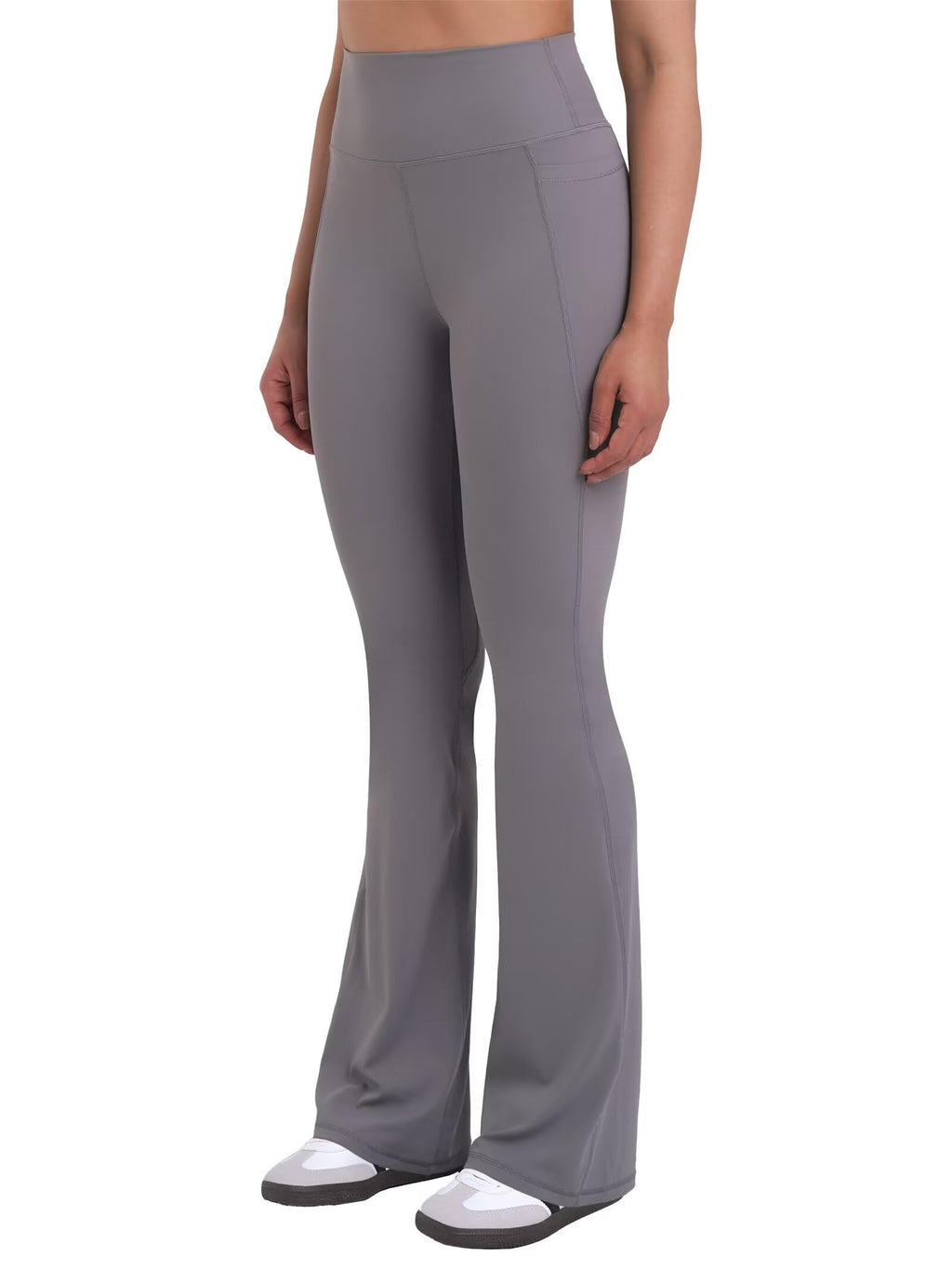 Sunzel Women Mini Flare Leggings with Pockets Breathable Bootcut Yoga Pants | Mini Flare, Buttery Soft, High Stretchy, High Waisted Tummy Control, Gym Clothes, Workout Casual Dance