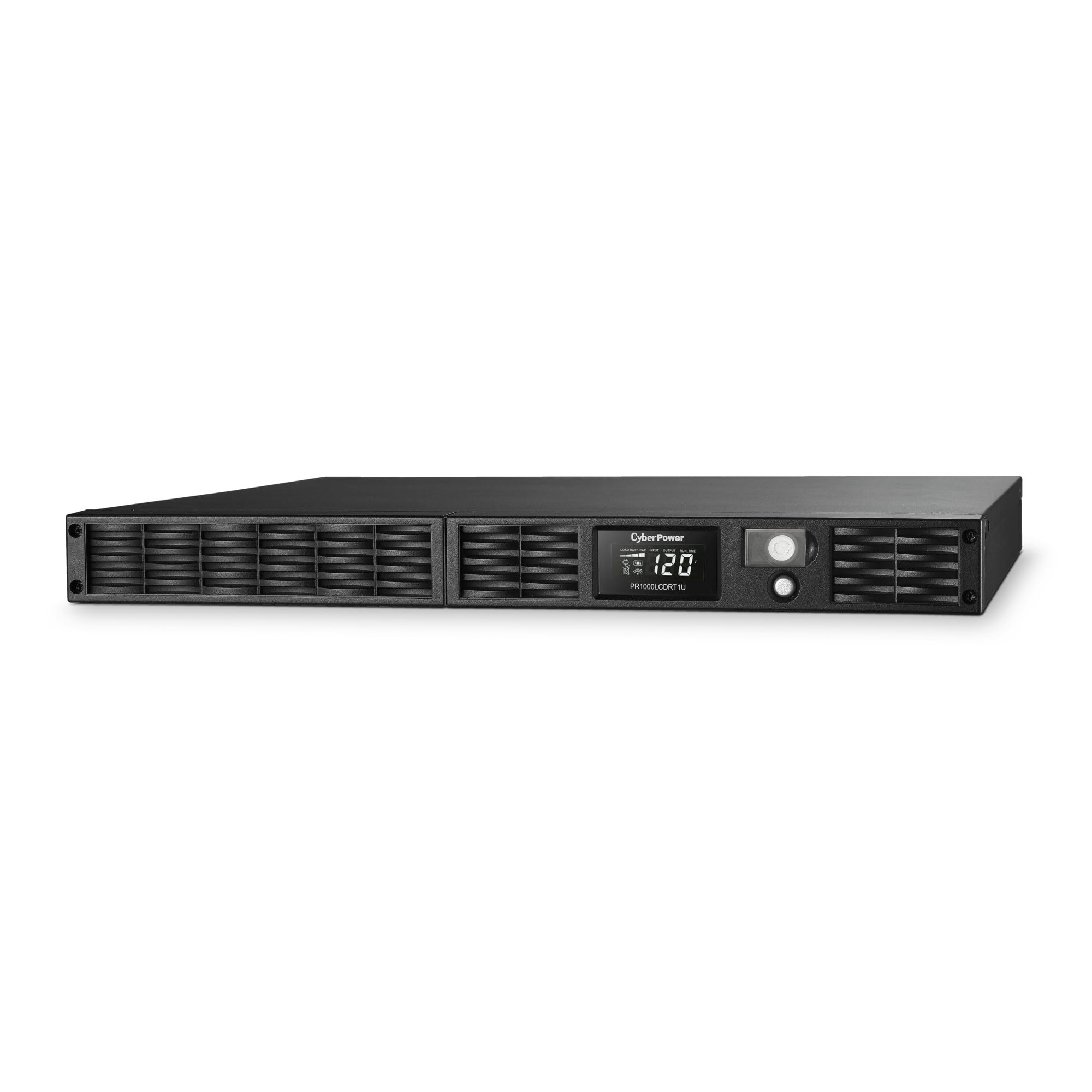 CyberPower PR500LCDRT1U Smart App Sinewave UPS Battery Backup and Surge Protector, 500VA/400W, 7 Outlets, AVR, 1U Rack/Tower, UL Certified