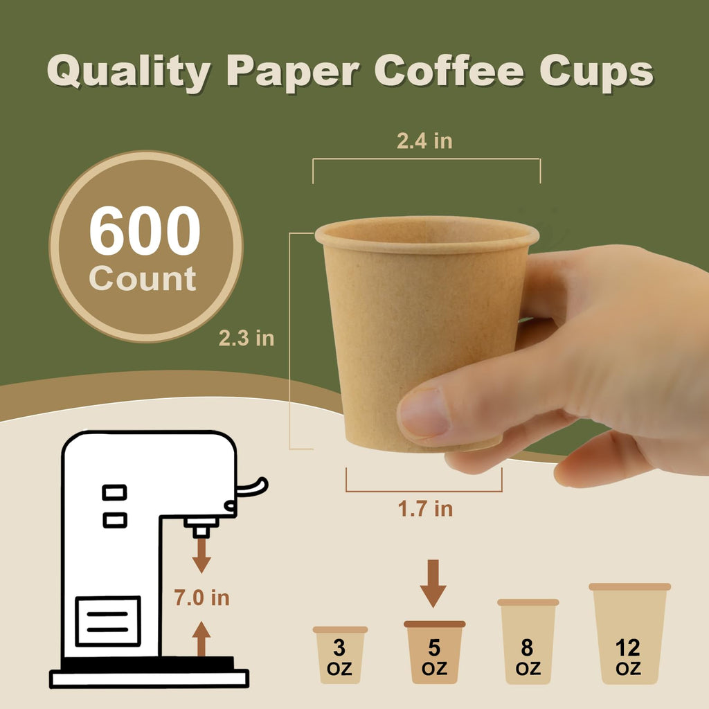 16 oz 100 Pack Corrugated Ripple Wall Disposable Coffee Cups with Lids and Straws, Heavy Duty Insulated Cups for Hot Beverage or Cold Drinks, Bulk for Restaurants, Offices, Coffee Shops(Black)