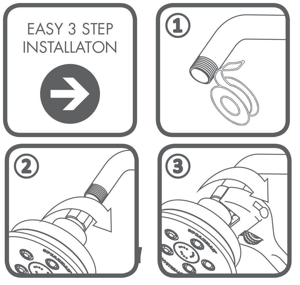 Speakman S-2005-HB-BC Hotel Anystream High Pressure 2.5 GPM Adjustable Shower Head, Brushed Chrome