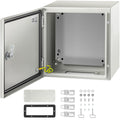 VEVOR NEMA Steel Enclosure, 8" x 8" x 6" NEMA 4X Steel Electrical Box, IP66 Waterproof & Dustproof, Outdoor/Indoor Electrical Junction Box, with Mounting Plate
