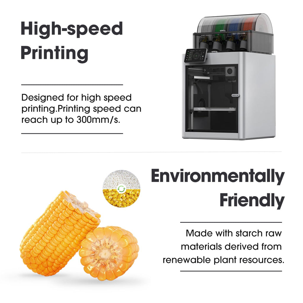 eSUN 10KG Bulk PLA Basic Filament 1.75mm, Black, 10 Spool Pack (1KG/Spool) High Speed PLA Bundle, 3D Printing Filament for Fast Printing
