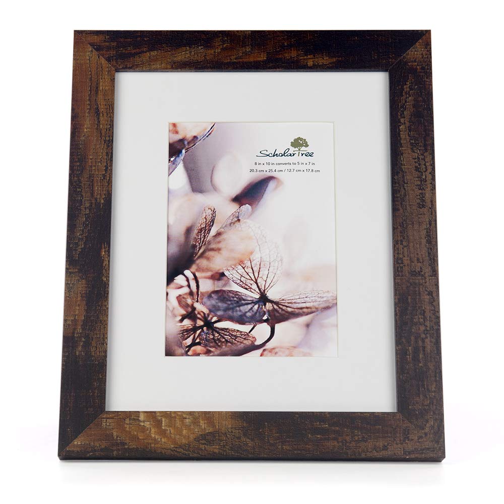 5x7 Picture Frame Gold, Display 5x7 without Mat or 4x6 with Mat, Wall Gallery Photo Frames