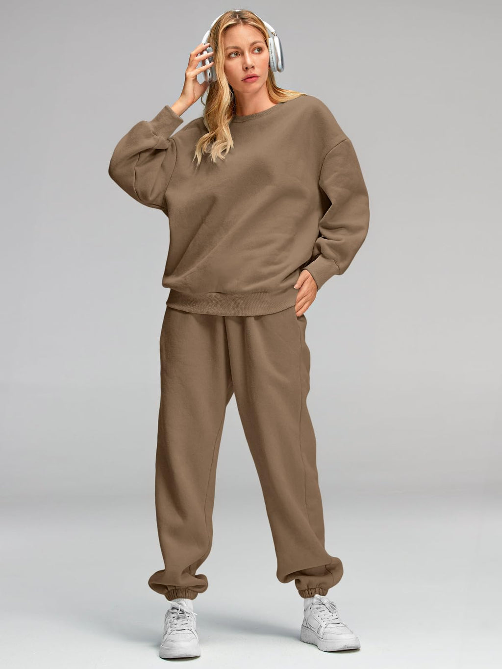 AUTOMET Womens 2 Piece Outfits Sweatsuit Lounge Sets Matching Sweat Set Pockets