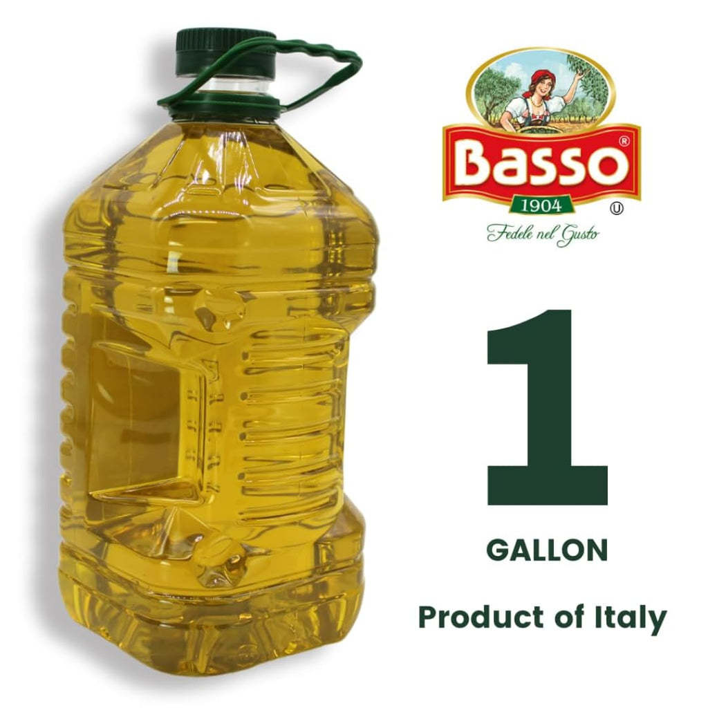 BASSO 1904 - White Truffle Oil, Bulk, 1 Gallon (3.785 liters) | White Truffle Infused with Olive Oil and Sunflower Oil, For Salads, Meats and Pastas, Non-GMO, Product of Italy