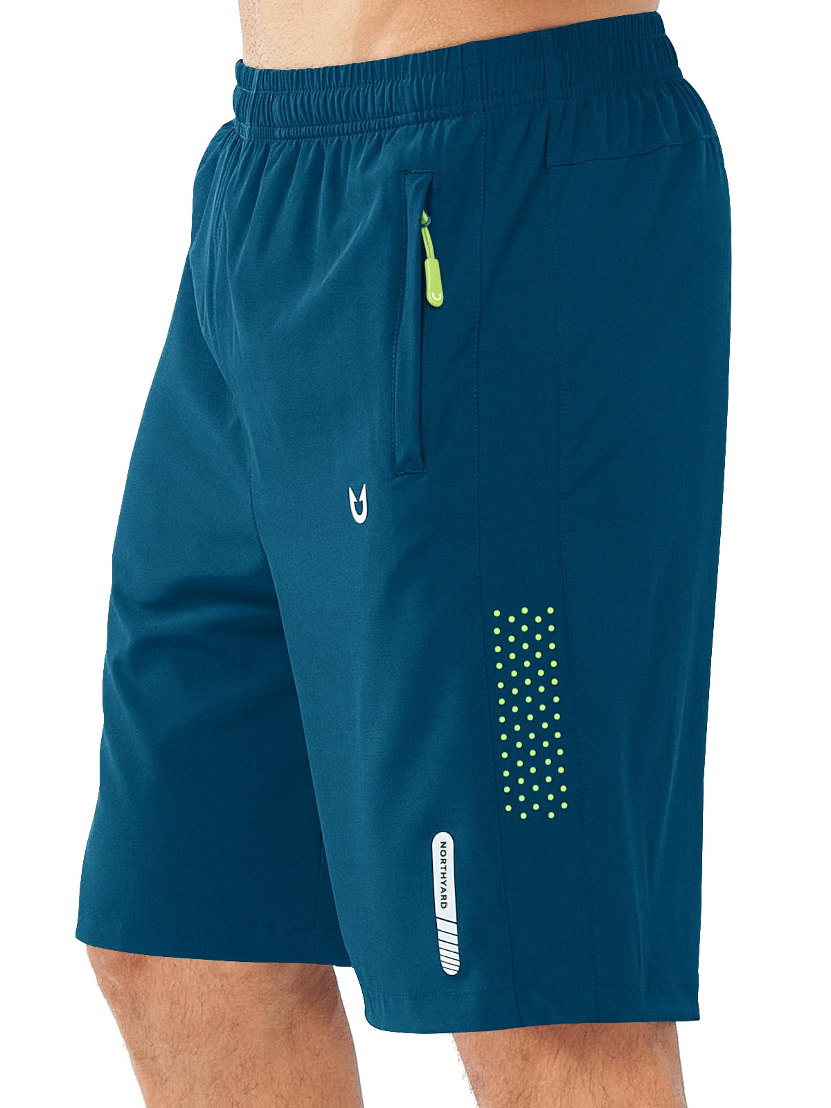 NORTHYARD Men's Athletic Running Shorts Gym Workout 7"/9"/5" Quick Dry Lightweight Sports Basketball Tennis 3 Zipper Pockets
