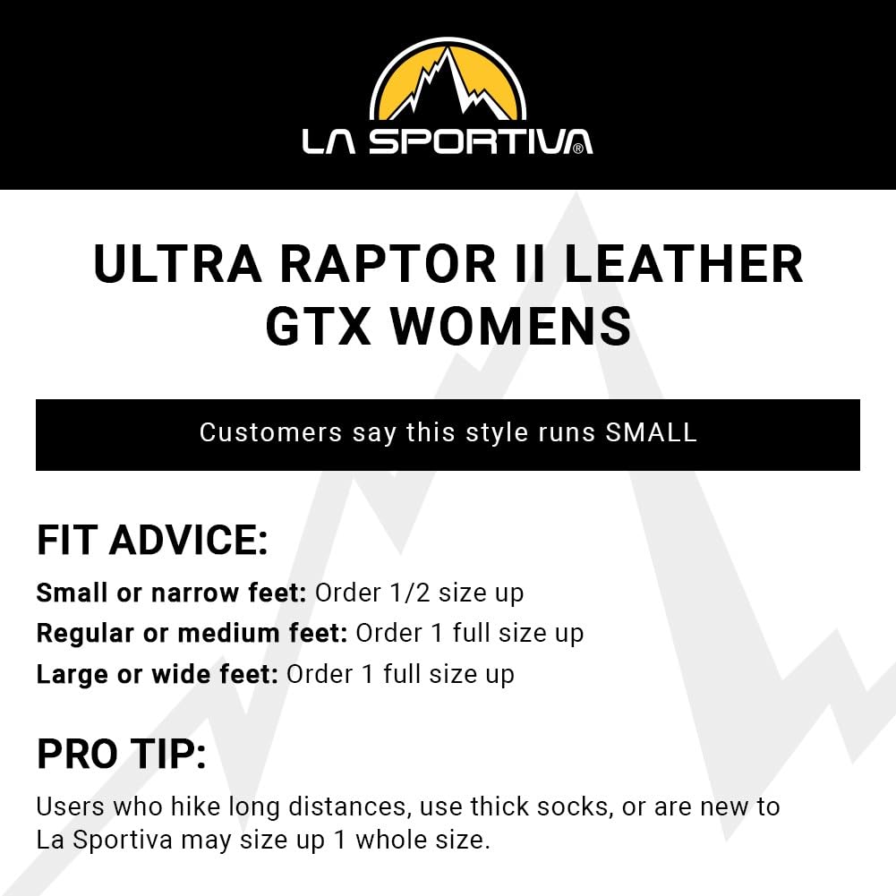 La Sportiva Womens Ultra Raptor II Mid Leather GTX Waterproof Hiking Boots