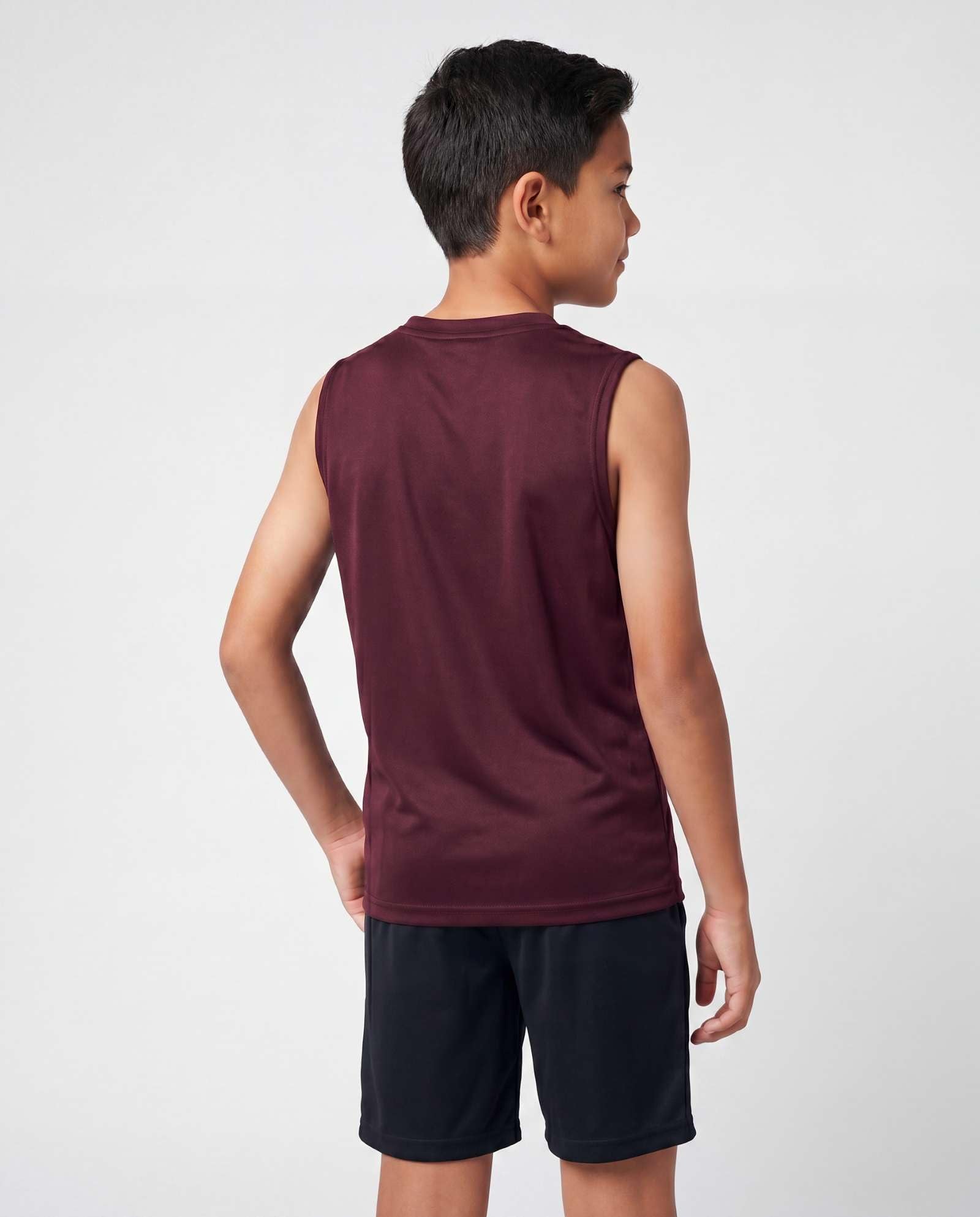 Real Essentials 5 Pack: Boys Dry-Fit Active Athletic Performance Tank Top