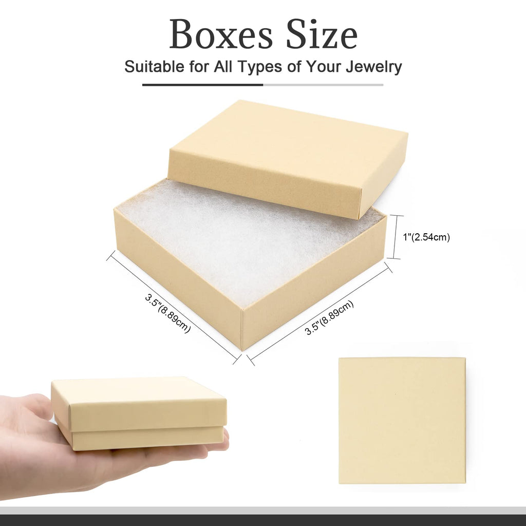 Cardboard Jewelry Black Gift Boxes 20 Pack3.5×3.5×1 inches, its apply to displaying necklaces, rings, bracelets, earrings