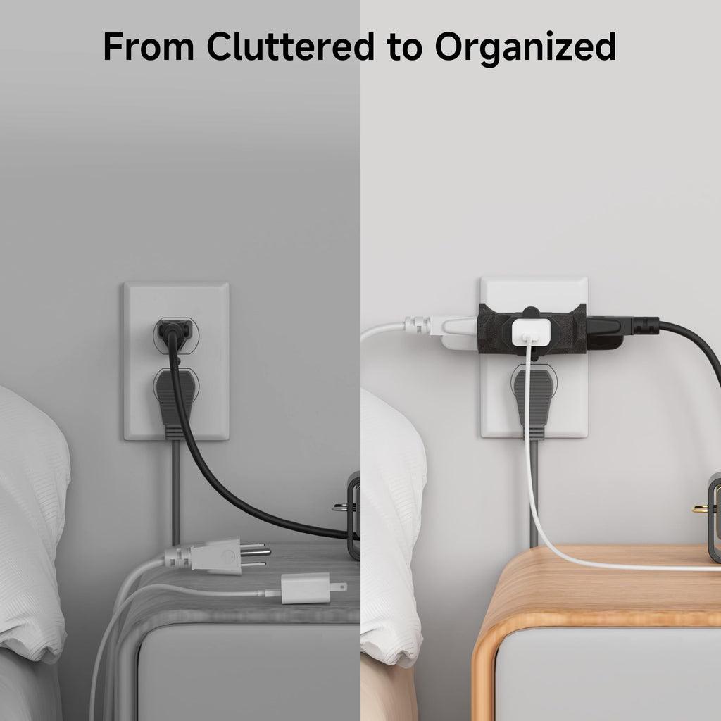 [ETL Listed] Cable Matters 3-Pack 3 Way Plug Adapter 15A 1875W, 3 Prong 3 Outlet Adapter, Power Splitter Plug Outlet, 3 Way Electrical Splitter, Black