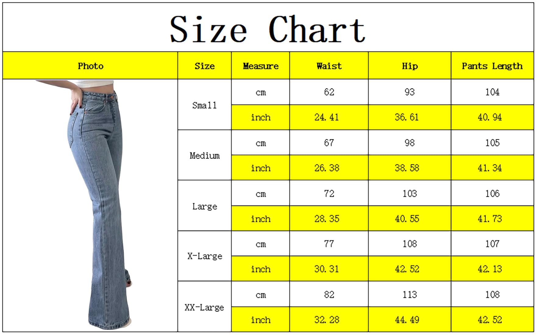 CutieLove Women's Ripped Jeans Bell Bottom Flare Jeans Mid Rise Destroyed Hem Denim Pants