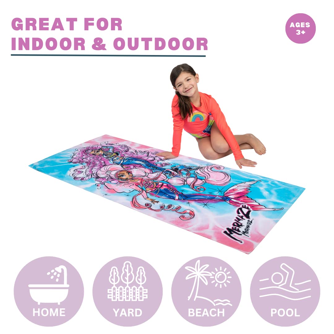 Barney Classic Kids Super Soft Cotton Bath/Pool/Beach Towel, 58 in x 28 in, (Offical Licensed Product) By Franco